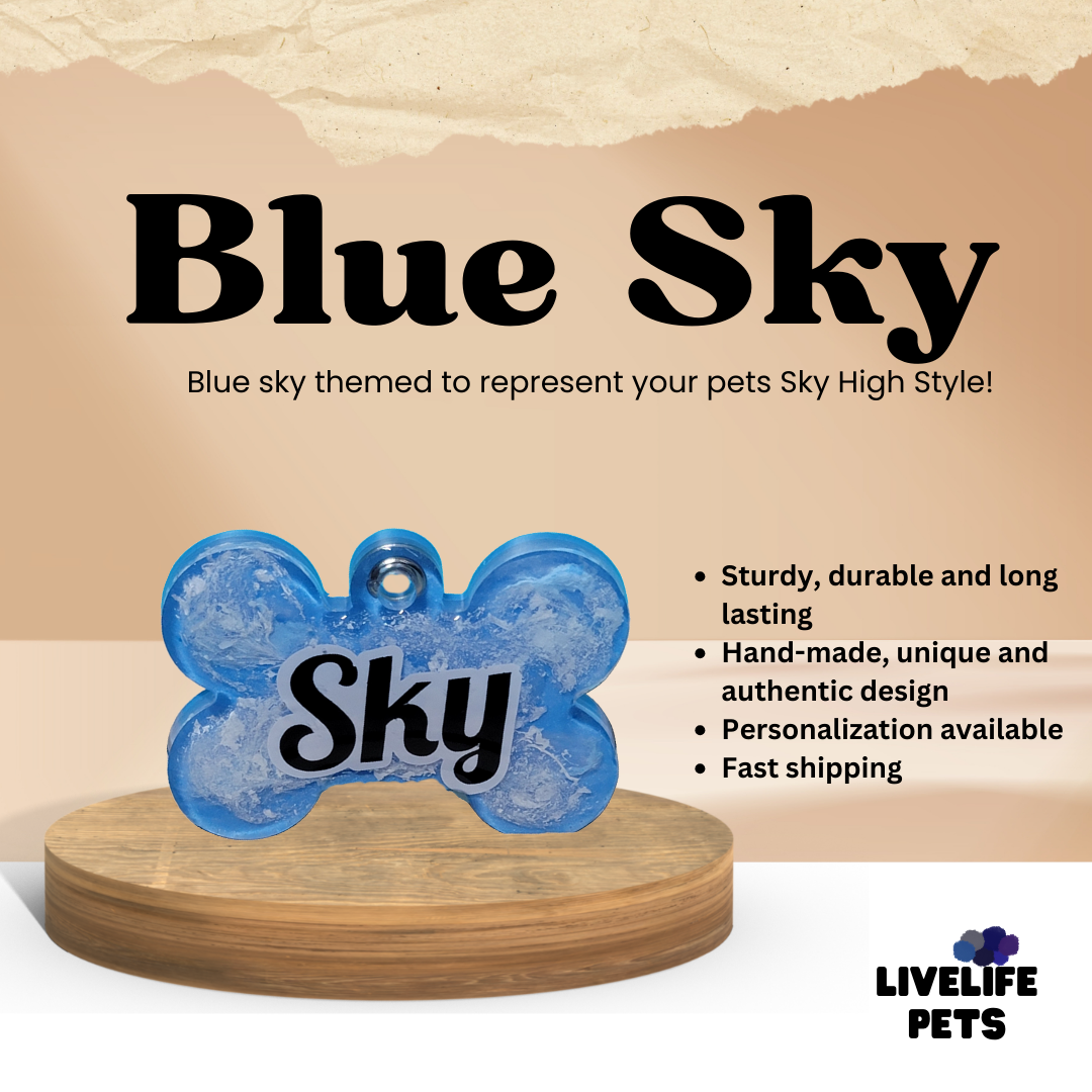 Blue Sky - Pet Tag