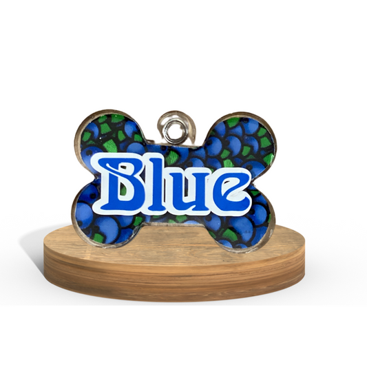 Blueberry Blitz- Pet Tag